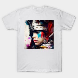 Powerful Medieval Warrior Woman #1 T-Shirt